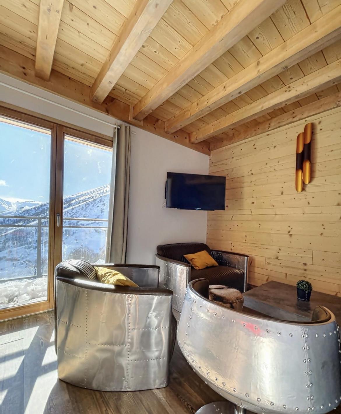 Chalet Le Mauntenrojji - Skis Aux Pieds Βίλα Fontcouverte-la-Toussuire Εξωτερικό φωτογραφία